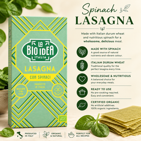 Benefits of La Bio-Idea Organic Spinach Lasagne
