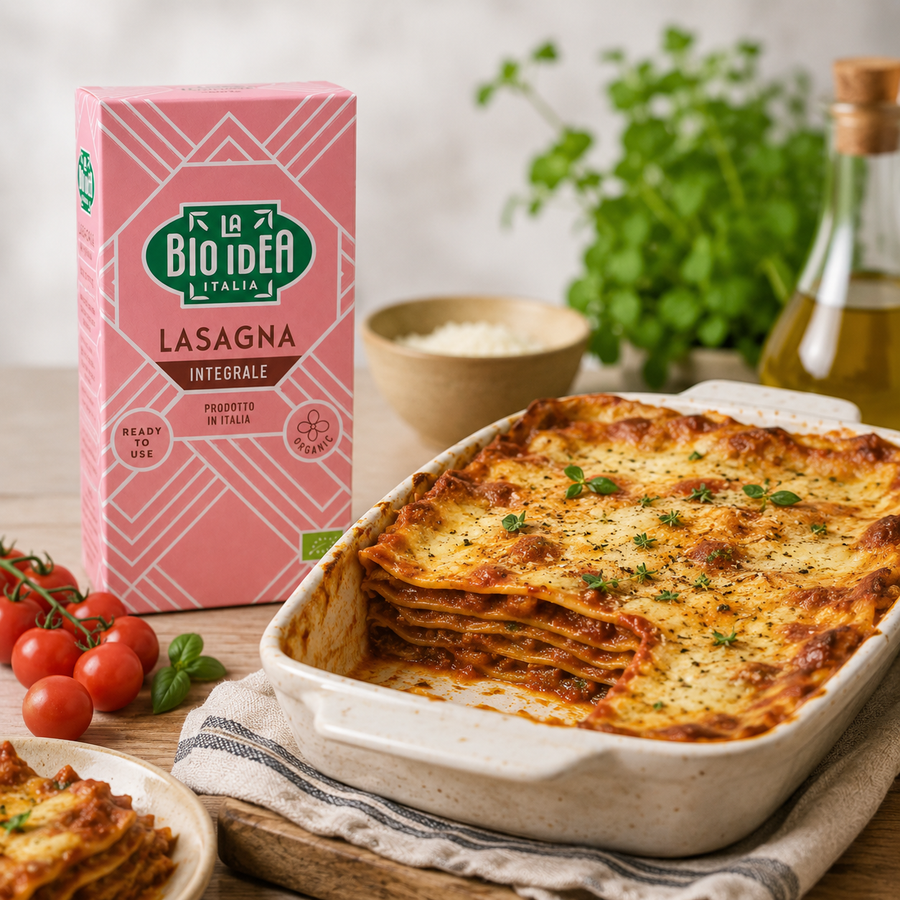 La Bio-Idea Organic Wholewheat Lasagne in action