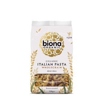 Biona Organic Wholewheat Macaroni — authentic product packaging