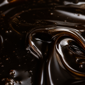 Organic Blackstrap Molasses extreme close-up