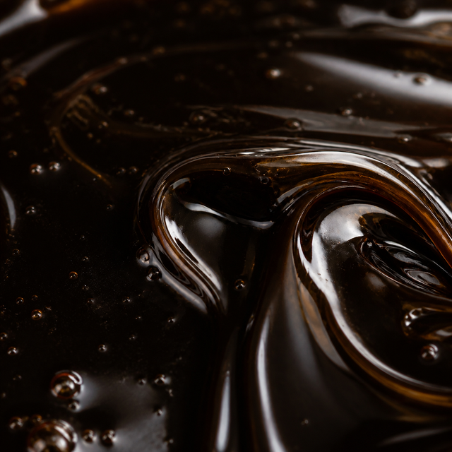 Organic Blackstrap Molasses extreme close-up