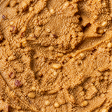 Extreme close-up of Meridian Organic Crunchy Peanut Butter