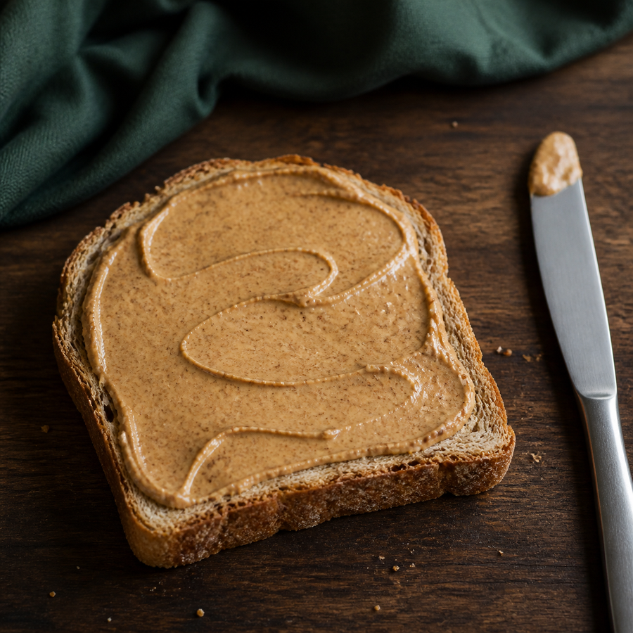 Meridian Organic Smooth Almond Butter served on toast