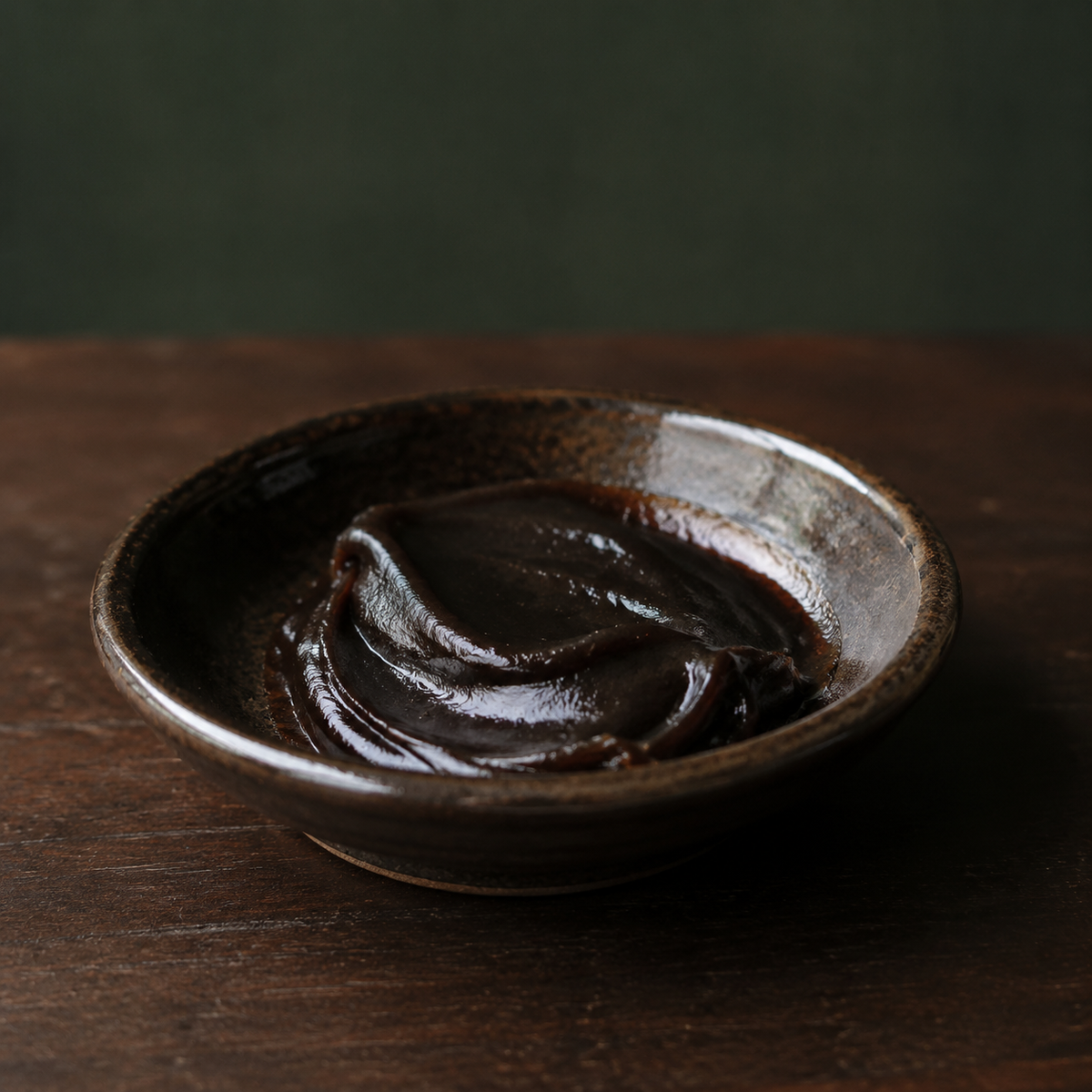 Yeast extract in a small ceramic bowl