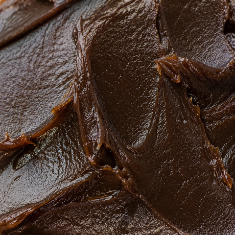 Close-up of dark brown reduced salt yeast extract