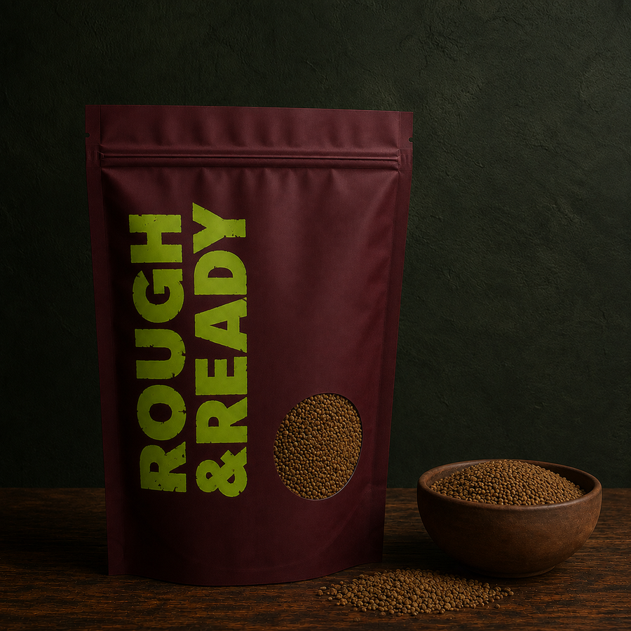 Organic Alfalfa Seeds — approved Rough & Ready pouch