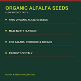 Organic Alfalfa Seeds — factual product benefits