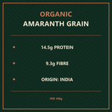 Organic Amaranth Grain - product facts