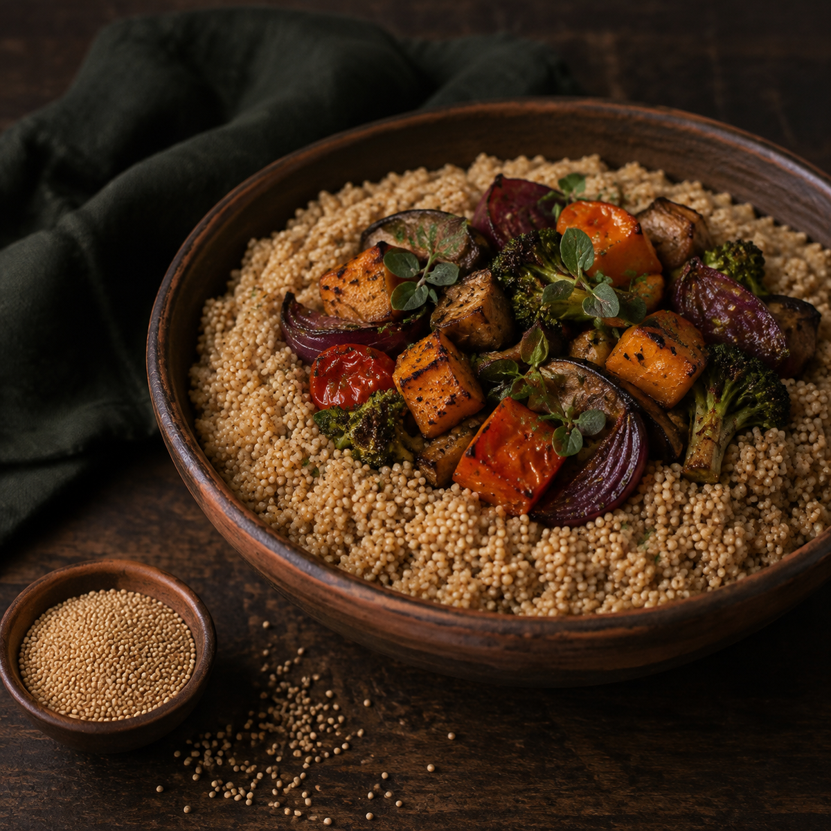 Organic Amaranth Grain - serving suggestion