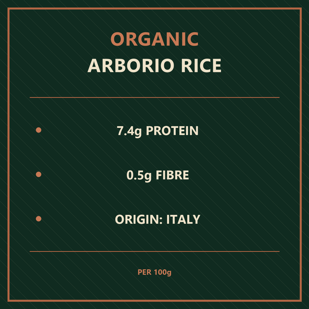 Organic Arborio Rice – nutrition and origin facts