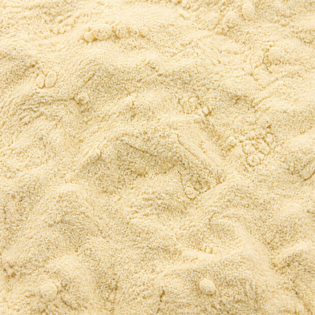 Extreme close-up of organic ashwagandha powder