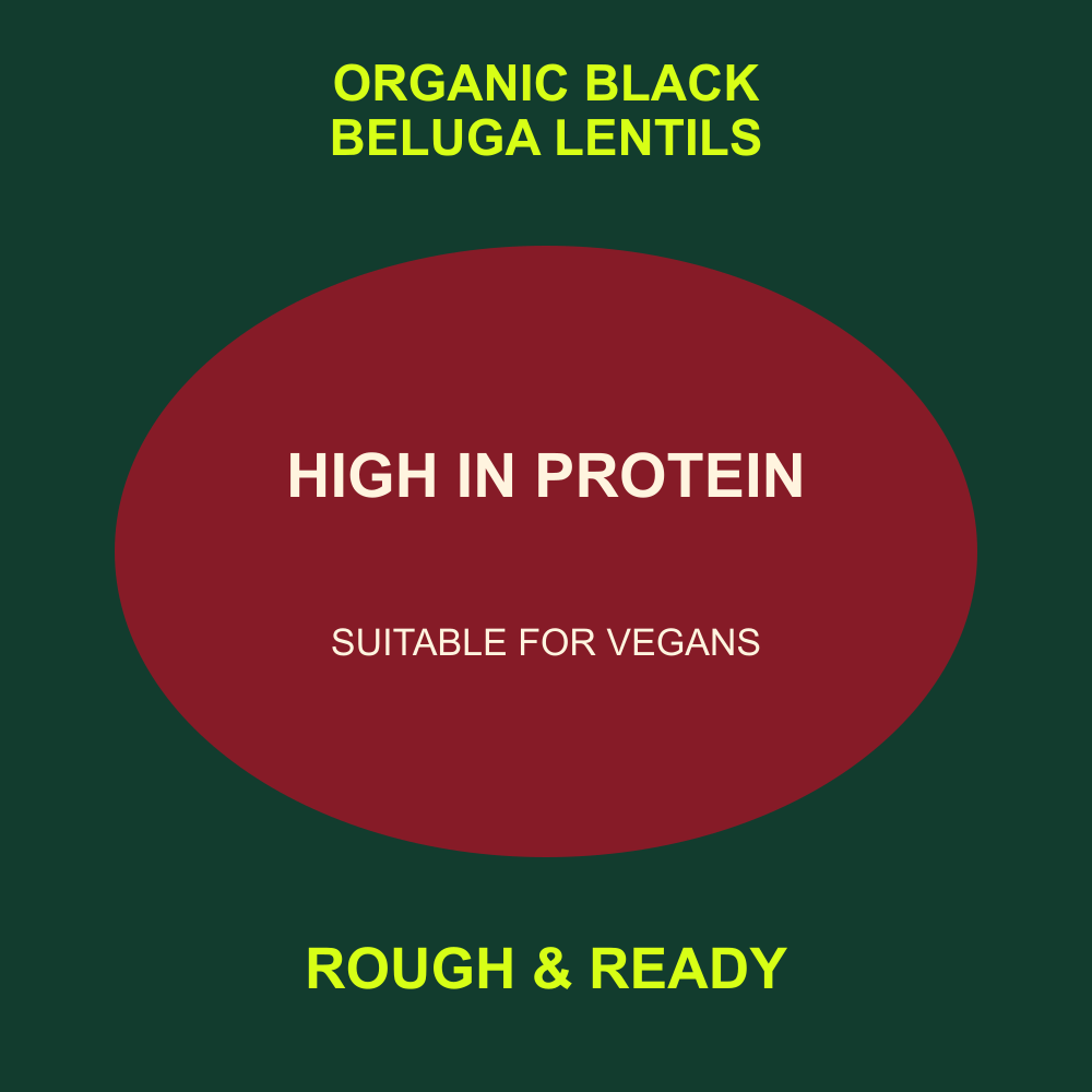 Organic black beluga lentils benefits