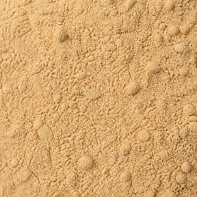 Extreme close-up of organic black maca powder