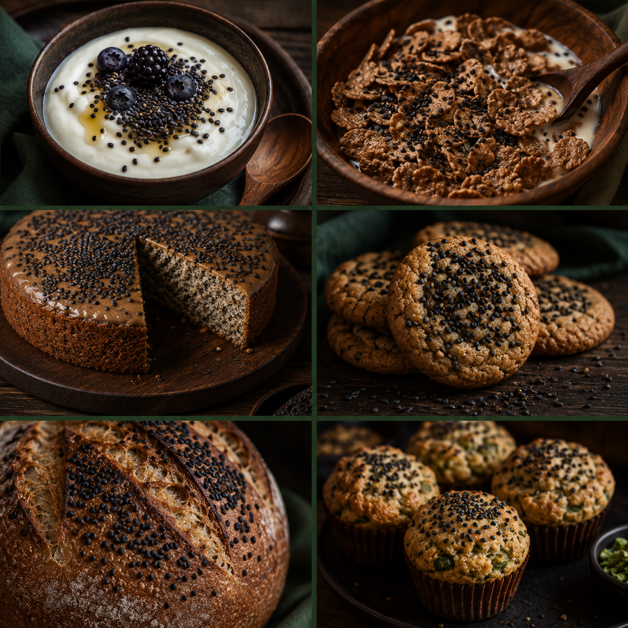 Organic Black Sesame Seeds six ways to enjoy