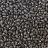 Organic Black Turtle Beans — extreme close-up