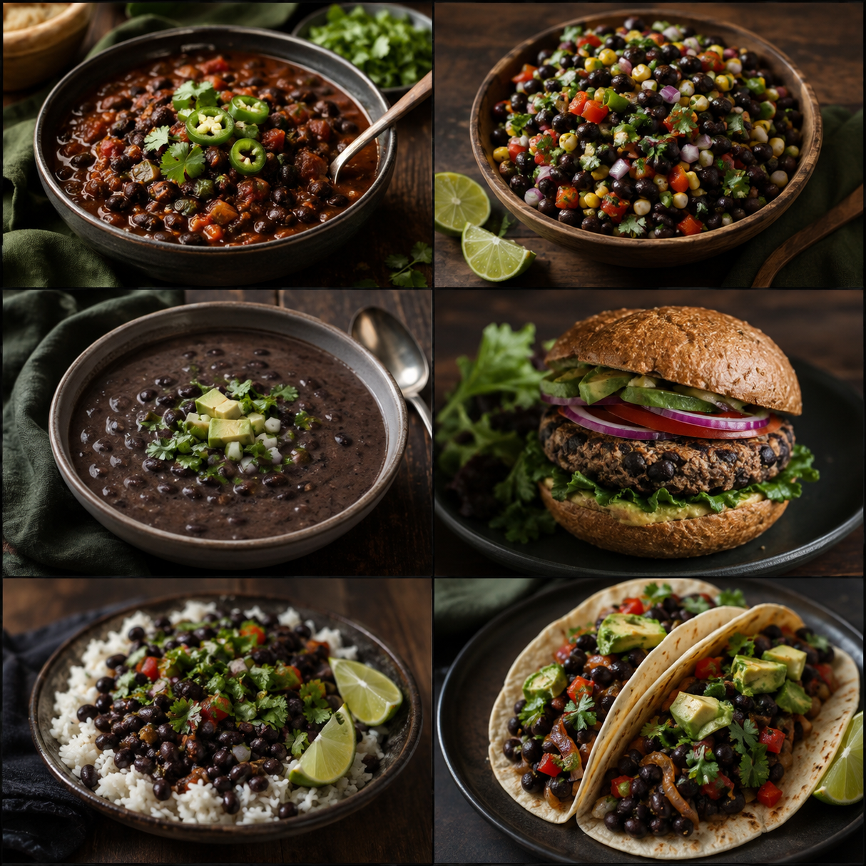 Organic Black Turtle Beans — six ways to enjoy