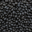 Extreme close-up of organic black turtle beans