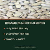 Organic Blanched Almonds product facts