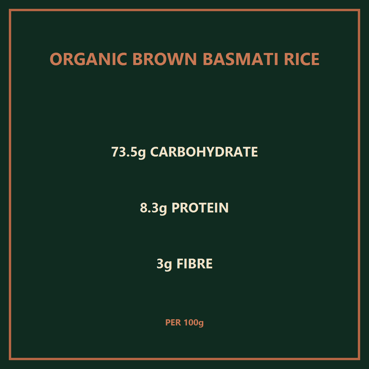 organic brown basmati rice — nutrition benefits