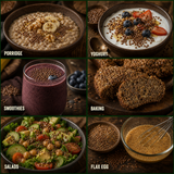 Six ways to enjoy Organic Brown Flaxseed