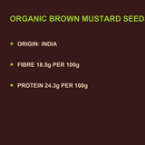 Organic Brown Mustard Seeds — benefits