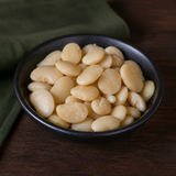 Cooked organic butter beans serving
