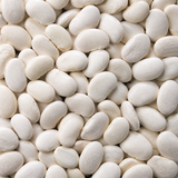 Organic butter beans extreme close-up