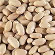 Organic Cannellini Beans — extreme close-up