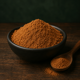 Organic Ceylon Cinnamon Powder in bowl with spoon