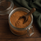 Organic Ceylon Cinnamon Powder stored in glass jar