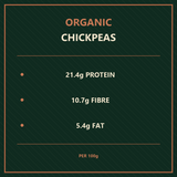 Organic Chickpeas nutrition facts