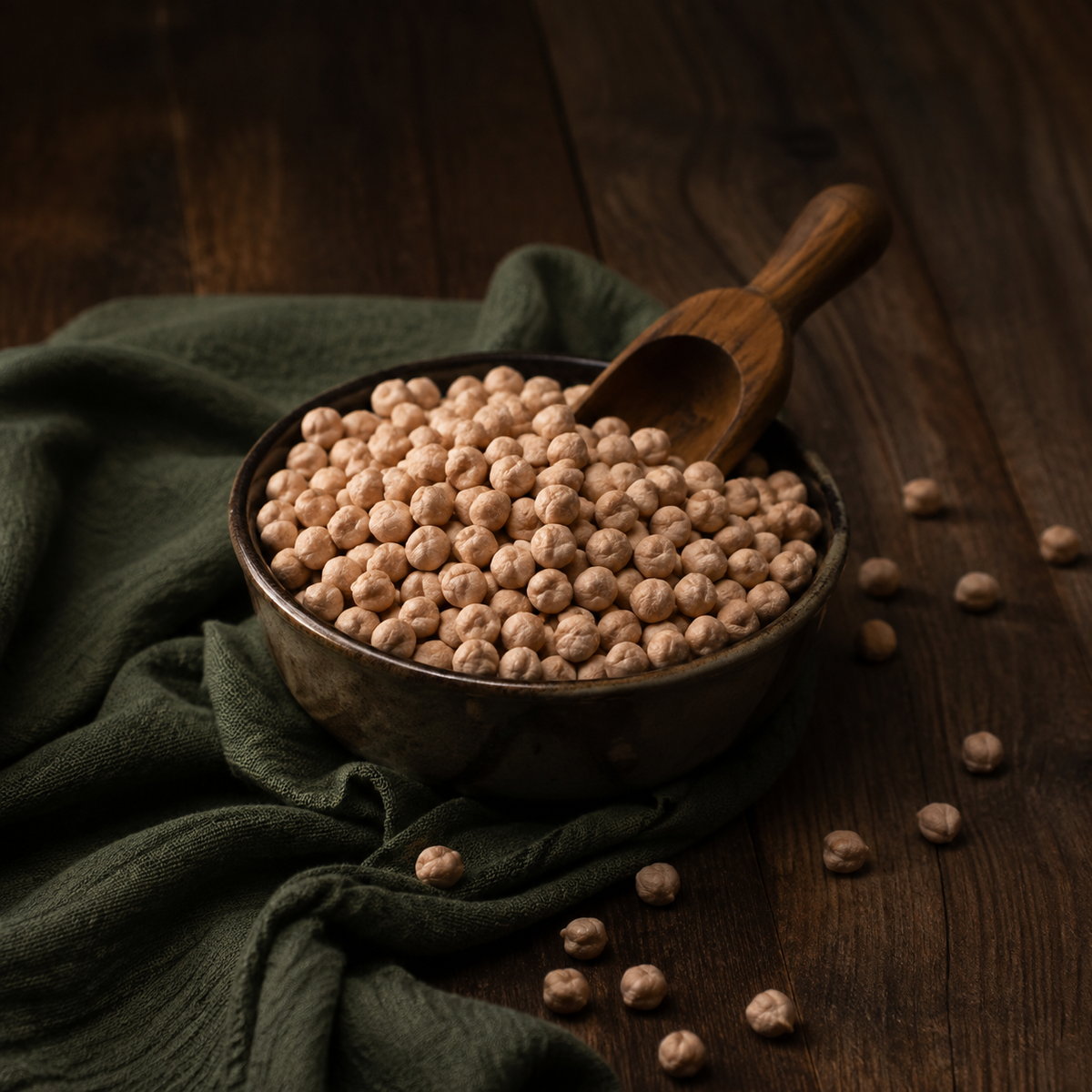 Organic Chickpeas natural serving