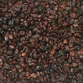 Organic Cranberries with Apple Juice — extreme close-up
