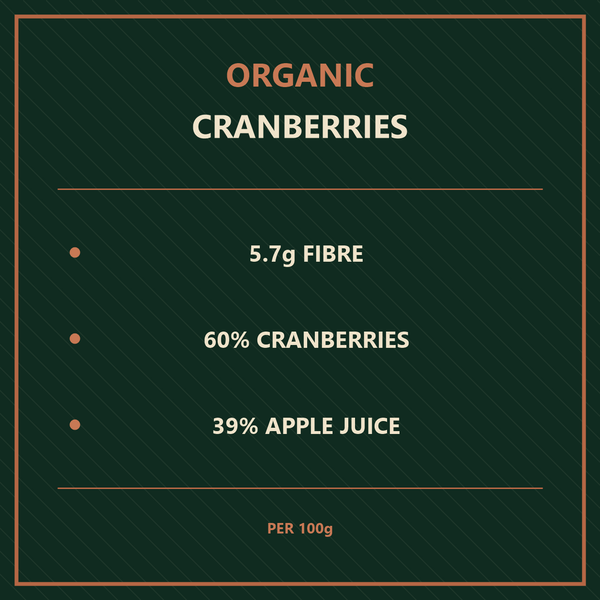 Organic Cranberries with Apple Juice — benefits