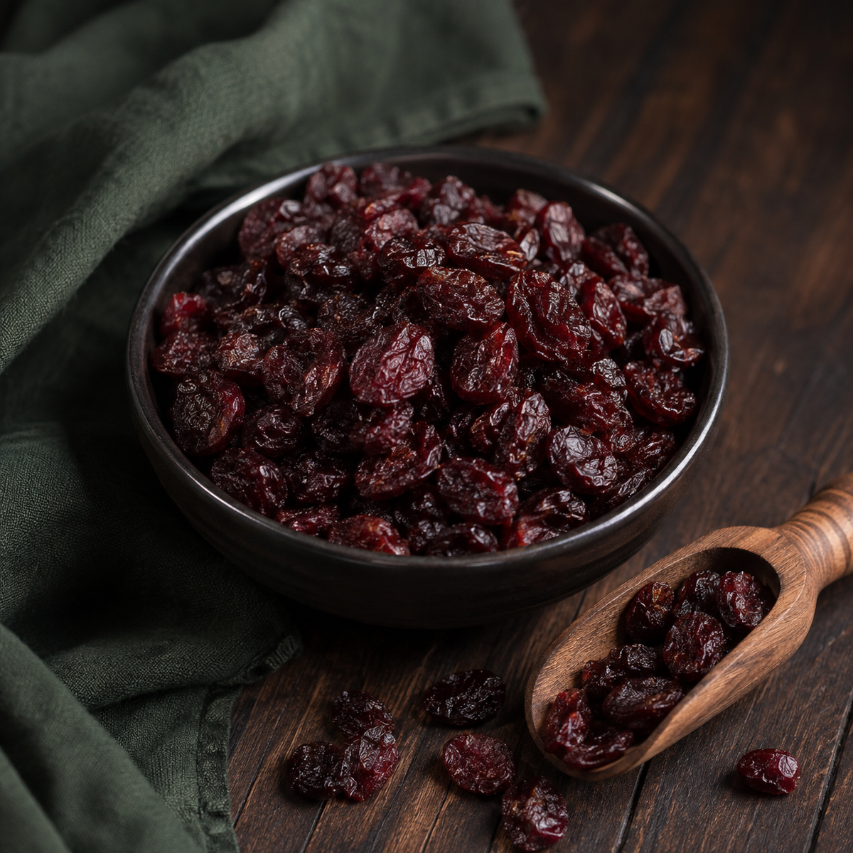 Organic Cranberries with Apple Juice — natural serving
