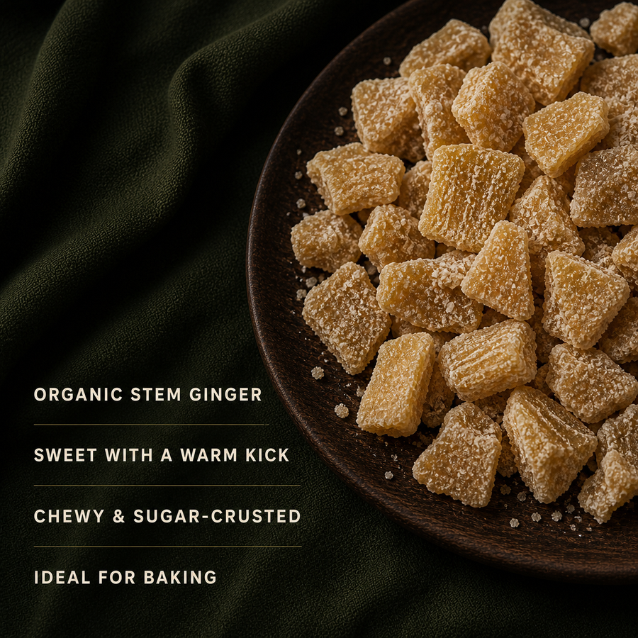 Organic Crystallised Ginger product facts