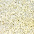 Organic Desiccated Coconut — extreme close-up
