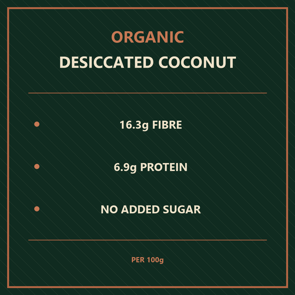 Organic Desiccated Coconut — benefits
