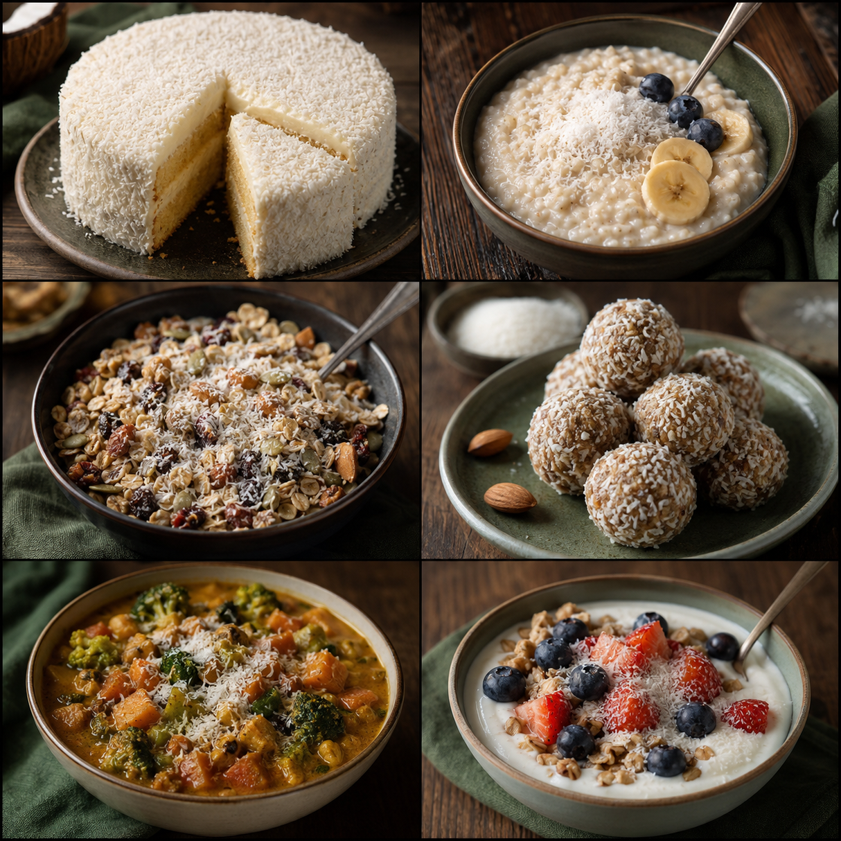 Organic Desiccated Coconut — six ways to enjoy