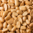 Extreme close-up of organic dry roasted peanuts