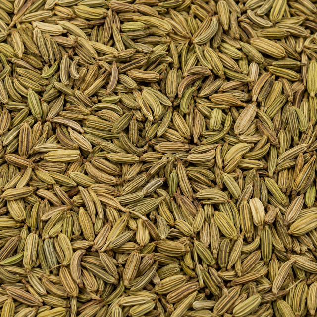 Organic Fennel Seeds — extreme macro hero
