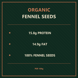 Organic Fennel Seeds — factual benefits