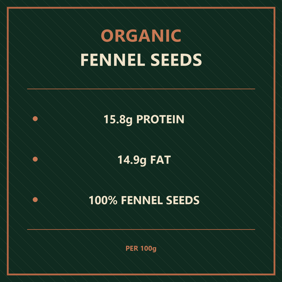 Organic Fennel Seeds — factual benefits
