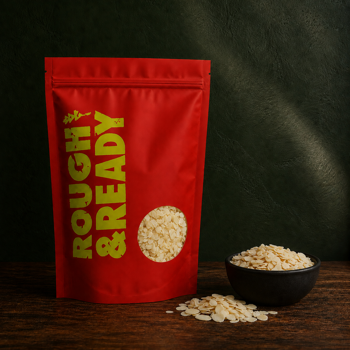 Rough and Ready Organic Flaked Almonds pouch