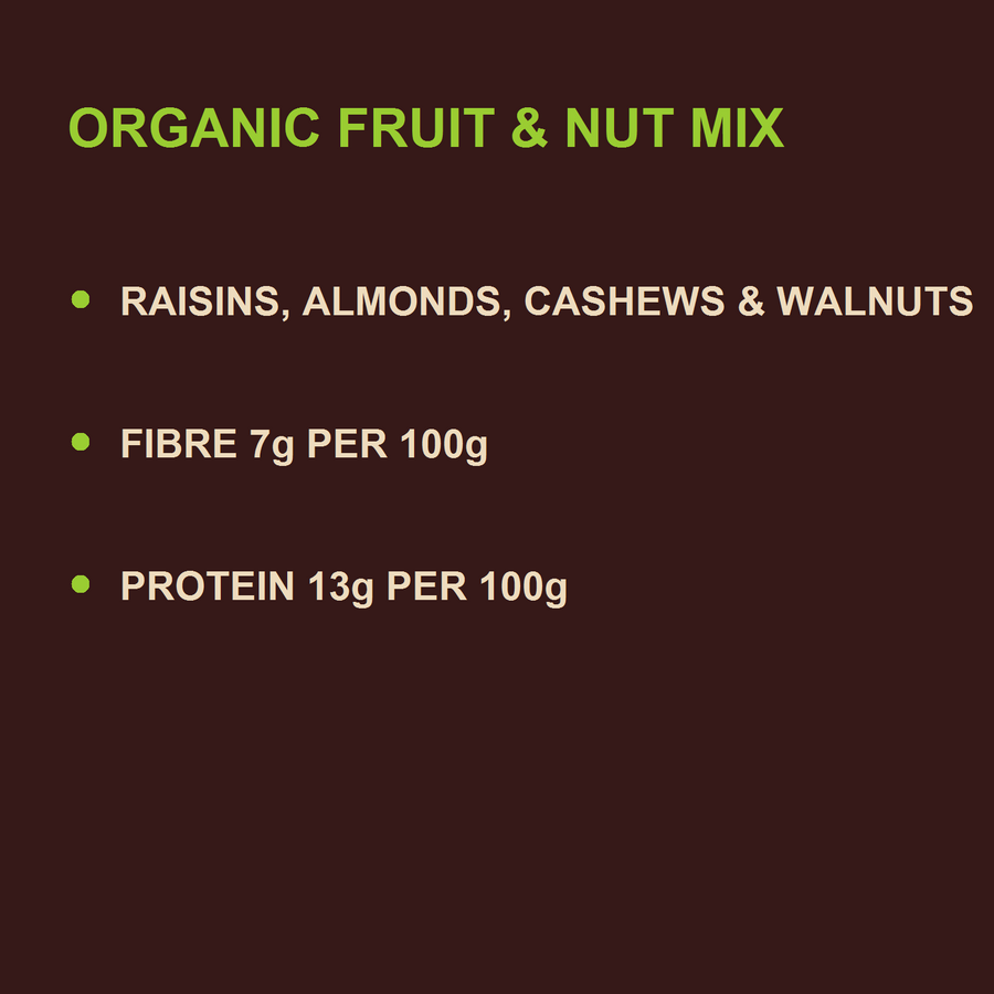 Organic Fruit & Nut Mix — benefits