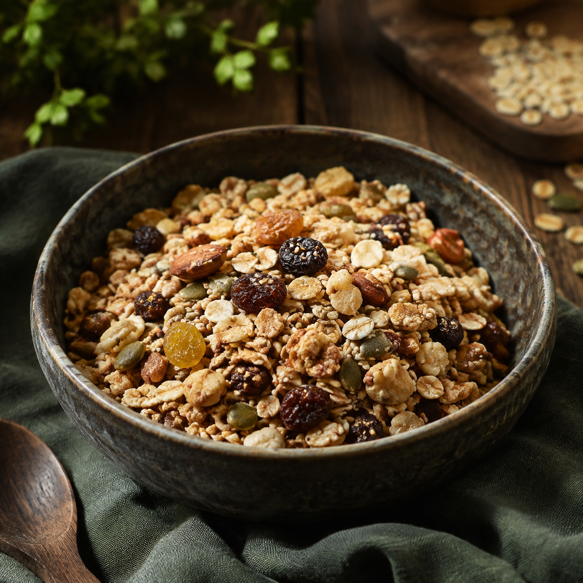 Organic Gluten Free Muesli — natural serving