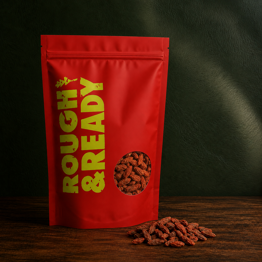 Organic Goji Berries in a Rough & Ready pouch