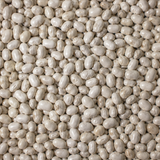 Extreme close-up of organic dry haricot beans