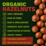 Organic Hazelnuts benefits, origin and allergen information