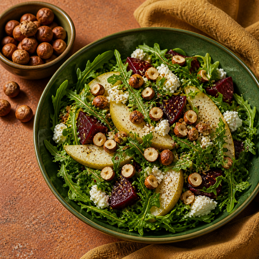 Organic Hazelnuts serving suggestion